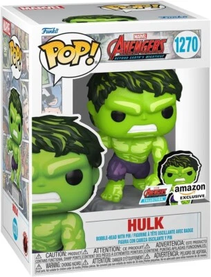 Funko Pop! & Pin: The Avengers: Hulk with Pin, Amazon Exclusive #1270 #70127