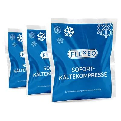 50 pieces Flexeo instant refrigeration compresses cooling battery cooling pack cooling compress (15x17cm) - Image 1 of 4