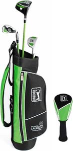 5-Piece Kids Green Complete Golf Club Set - Ages 3-5, Fits Heights 3'6" - 4'1" - Picture 1 of 9