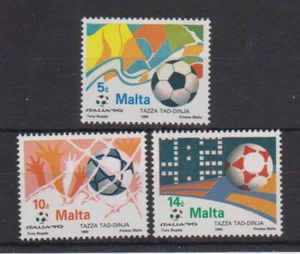 MALTA SG 876-878 MNH MINT STAMP SET 1990 FIFA WORLD CUP SET - Picture 1 of 1
