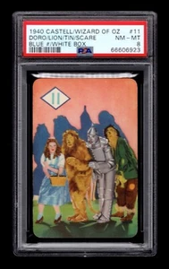 PSA 8 THE WIZARD OF OZ 1940 Castell Card 11 Blue Number White Box IN FRONT OF OZ - Picture 1 of 2