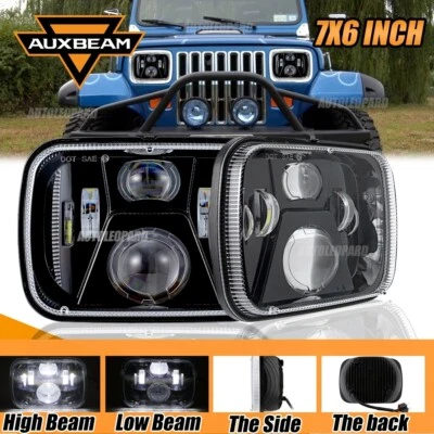 Faro LED para Jeep Cherokee XJ 84-01 Wrangler YJ 86-95 AUXBEAM 5x7" 7x6 pulgadas Foto 1 de 4