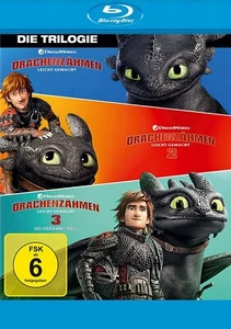 Drachenzähmen leicht gemacht 1+2+3 - Die Trilogie # 3-BLU-RAY-NEU - Zdjęcie 1 z 3