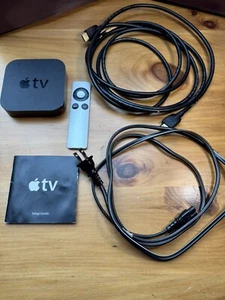 Apple TV 3 Media Streamer - Schwarz, WLAN + Ethernet 8gb getestet A1469 Kabel - Bild 1 von 17