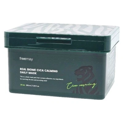Freemay Real Biome CICA Calming Daily Mask 30 Sheets Soothing Korean Sheet Mask - Image 1 of 4