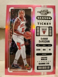 DeMar DeRozan 2022-23 Panini Contenders Optic #8 Pink Prizm /75 SP Bulls