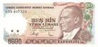 Türkei Turkey 1000 Lira L.1970 (1985) gebraucht -Serie E-