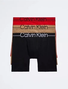 Paquete de 3 calzoncillos boxer de pierna larga Calvin Klein Pro Fit para hombre (medianos) NB3702-019 NUEVOS CON ETIQUETAS - Imagen 1 de 4
