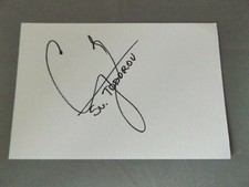 HAND SIGNED 6" x 4" WHITE CARD - SVETOSLAV TODOROV - FOOTBALL