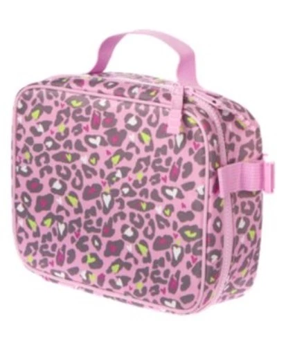GYMBOREE PURPLE HEART LEOPARD LUNCHBOX w/ CLIPS NWT