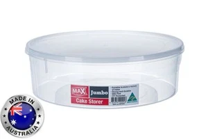 Round Jumbo Cake Storer Holder with Lid Food Cupcake Container - Picture 1 of 2