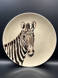 "Plato decorativo vintage ""Wild Kingdom | cebra"" de Fitz & Floyd - Imagen 1 de 2