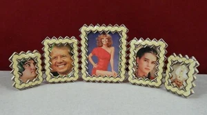 Marco de fotos de arte de prisión vintage hecho de paquetes de cigarrillos de camello  - Imagen 1 de 7