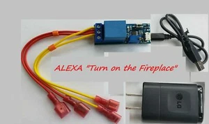 Voice Control Fireplace Remote - Works with ALEXA SIRI GOOGLE - ON / OFF Switch - Picture 1 of 8