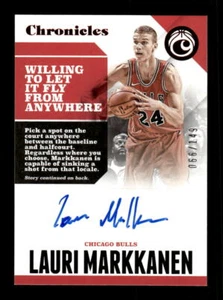 2017-18 Panini Chronicles #CA-LMK Lauri Markkanen Chronicles Auto Red #/149 - Picture 1 of 2