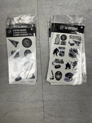 Tatuajes de la NHL - Tatuajes de hockey sobre hielo - 21 hojas sin abrir difíciles de encontrar Foto 1 de 4