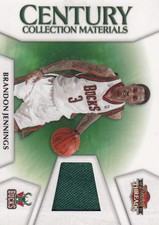 2010-11  Threads Century Collection Materials Card #21 Brandon Jennings/399