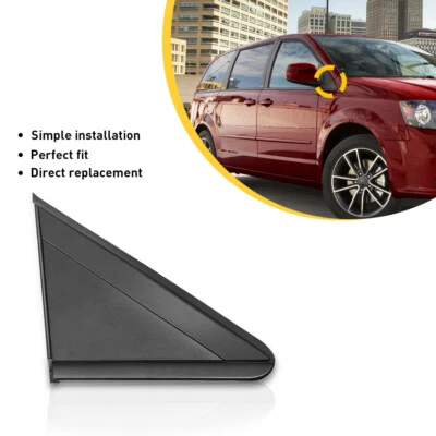 Espejo retrovisor lateral derecho para Dodge Grand Caravan 2008-2020 aplique moldeado bandera Foto 1 de 4