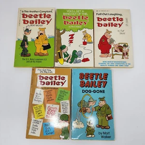 Vintage 60er-80er Jahre Käfer Bailey Menge 5 Tempo Büropackung Bücher Mort Walker US Army Comics - Bild 1 von 15