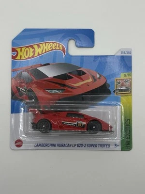HOT WHEELS - Lamborghini Huracán LP 620-2 - #239 - HW Exotics 8/10- (Short Card) - image 1 of 2