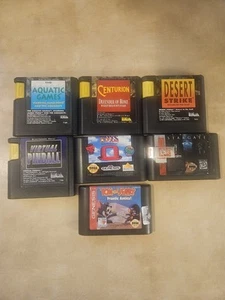Sega Genesis Game Lot Of 7 Tested and Working Classic Games  - Picture 1 of 1