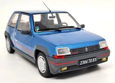 Solido 1/18 Renault 5 GT Turbo Phase 1 Metallic Blue '85 Diecast Scale model car - Image 1 of 4