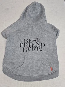 Reddy 'Best Friend Ever' Size XLG Grey Dog Shirt Hoodie - Picture 1 of 13