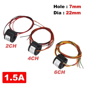 Slip Ring Hole Diameter 7mm 2/4/6 Channel Wire 1.5A Electric for RC Gimble DIY - Picture 1 of 10
