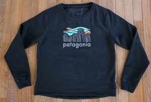 Patagonia Fitz Roy Boulder Uprisal Black Pullover Sweatshirt Damen Gr. M  - Bild 1 von 12