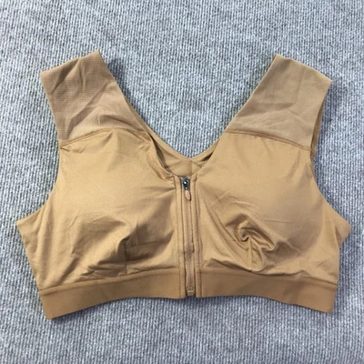Sujetador Deportivo Tommie Cobre Mujer 2XL Marrón Cremallera Soporte Frontal Cobre Znergy Gimnasio Foto 1 de 4