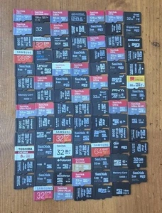 MicroSD Card Mega Bundle Job Lot Of x96 MicroSD & MicroSDHC Memory Cards - Zdjęcie 1 z 2