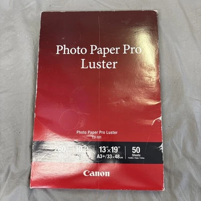 Canon Photo Paper Pro Luster LU-101 Sealed Pack of 50 Sheets - 8.5" x 11"  - Image 1 of 3