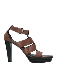 RRP €327 HOGAN Leather Gladiator Sandals US7.5 UK4.5 EU37.5 Brown Made in Italy - Picture 1 of 7