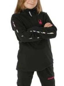 Spyder Speed Fleece Jacket Size Small Youth NWT $49 Black 1/2 Zip Pullover - Picture 1 of 11