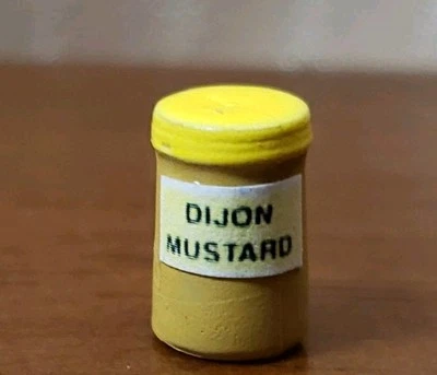 TARRO DE MOSTAZA VINTAGE SURTIDO PARA CASA DE MUÑECAS EN MINIATURA  Foto 1 de 4