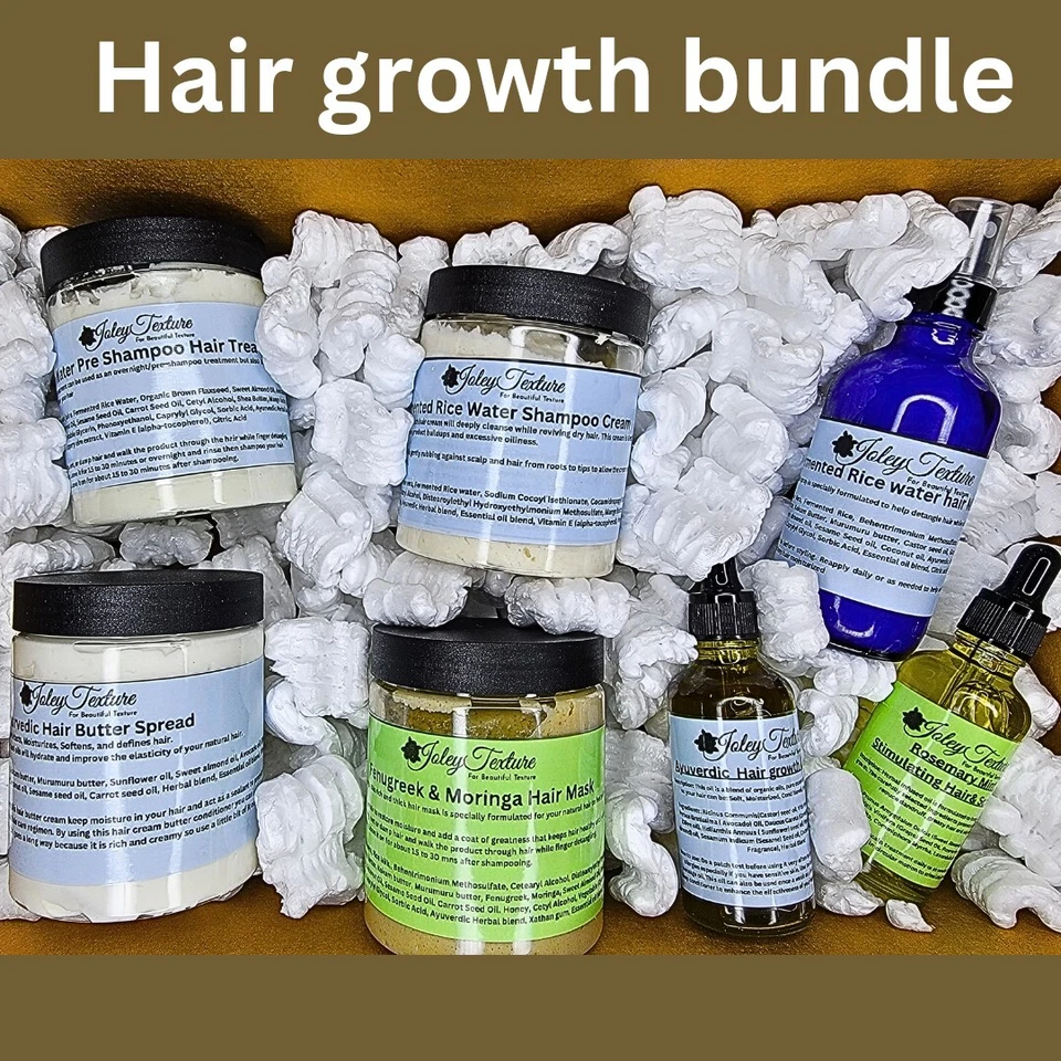 Fast Ayuverdic Hair Growth Bundle For Alopecia with Fenugreek, Rice WT, Moringa - Image 1 of 4