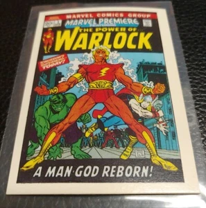 1984 MARVEL SUPERHEROES 1ST ISSUE COVER CARD #20 WARLOCK Marvel Premiere #1 VTG! - Picture 1 of 3