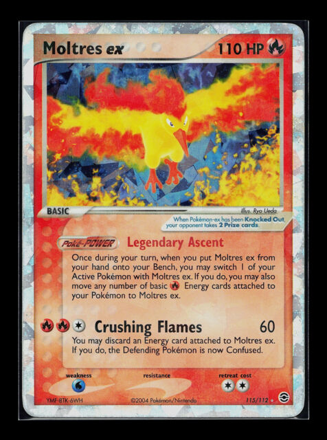 PSA 10 Pokemon Moltres EX 115/112 - EX Fire Red Leaf Green Rare Holo  Vintage