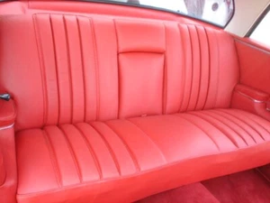 W111 MERCEDES REAR SEAT COVERS 220SE,250SE,280SE,300SE 1961-71 EUROPEAN LEATHER - Foto 1 di 4