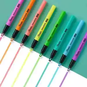 Sharpie 1966798 Clearview Pen-Style Highlighter, Fine Chisel Tip, Assorted Ink, - Picture 1 of 3