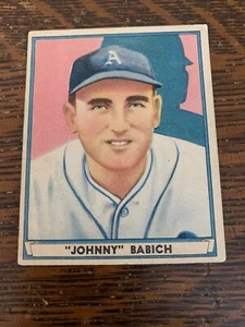 1941 Play Ball, #40 Johnny Babich, Philadelphia Athletics ~ VGEX (no crease) - Picture 1 of 2