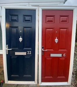 Used upvc composite front door, metal aluminium door firedoor Frame lock - Picture 1 of 23