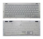White Us Keyboard Silver Frame For Sony Vgn-Sr28 Vgn-Sr29 Vgn-Sr33h Vgn-Sr38