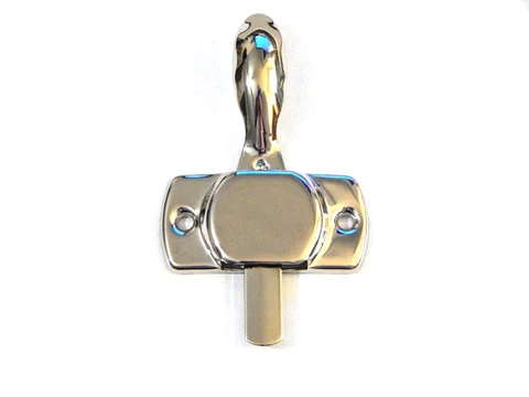 Antique Hoosier Kitchen Cabinet Latch Nickel Plated Brass Cover