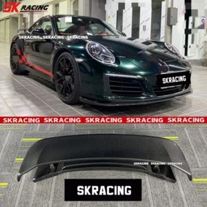 Carbon Fiber Rear Trunk Spoiler Wing Bodykit For Porsche Carrera 911 991 12-2019 - Picture 1 of 20