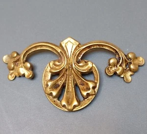 French Brocante Brass Decorative Furniture Accent Hardware Crafts Jewelry Gift - Picture 1 of 5