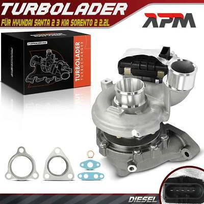Turbolader für Hyundai Santa FE 2 3 KIA Sorento 2 Carnival VQ 2.2 CRDi ab 2009 - Bild 1 von 4