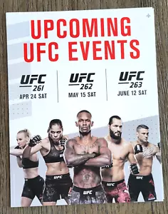 Poster Promozionale UFC 2021 Israele Adesanya Jorge Masvidal UFC 261 262 263 - Foto 1 di 4
