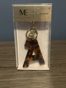 ME (Modern Expressions) Initial "A" Brown And Black Keychain Purse Backpack - Picture 1 of 5