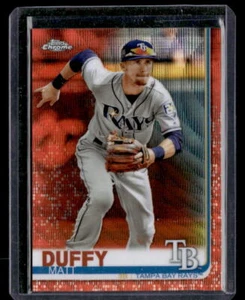 2019 Topps Chrome #104 Matt Duffy Orange Wave /25 Near Mint - Picture 1 of 2